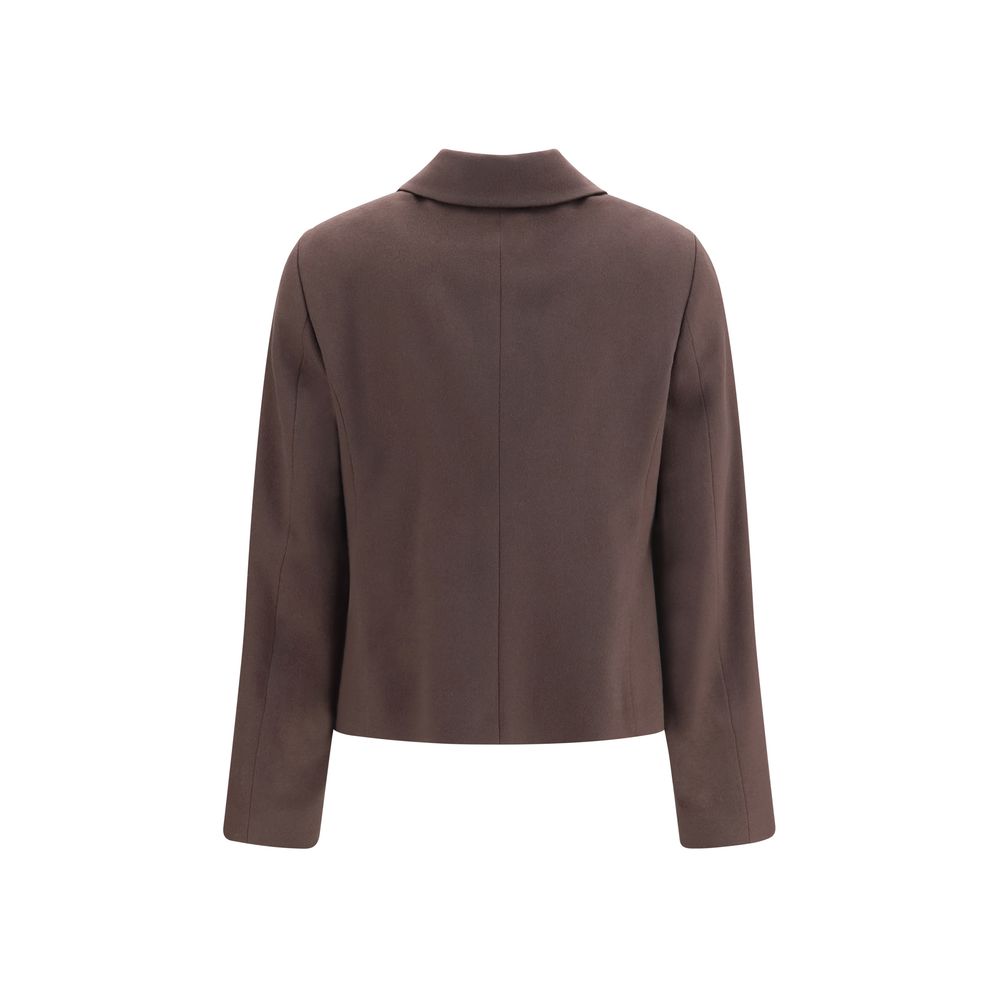 Lardini Brown Wool Oves Aries Full-Length Jacket