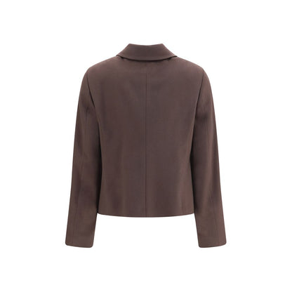 Lardini Brown Wool Oves Aries Full-Length Jacket