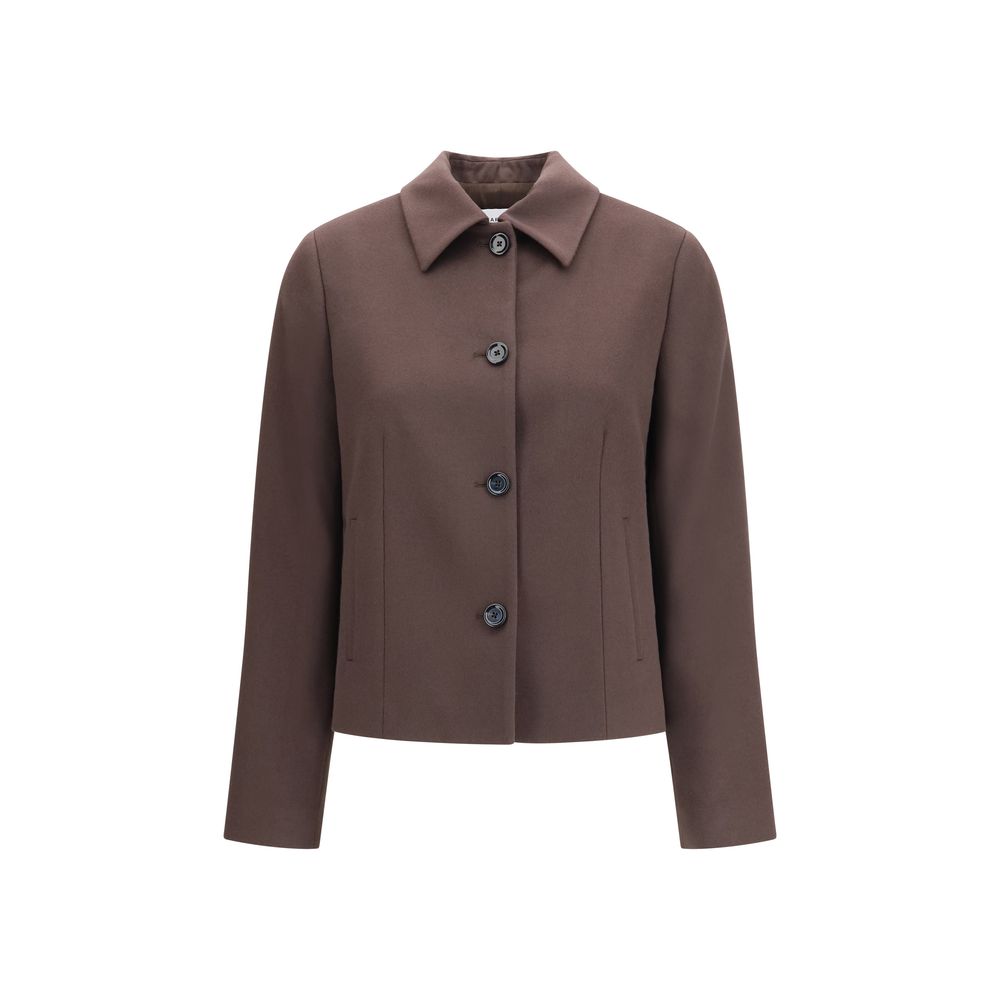 Lardini Brown Wool Oves Aries Full-Length Jacket