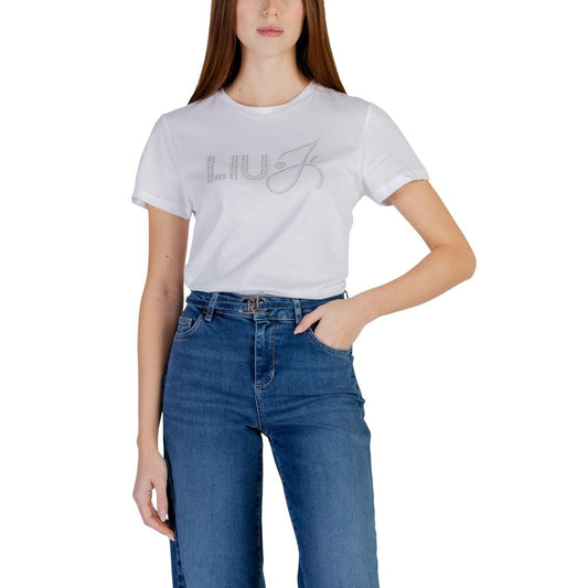 Liu Jo White Cotton T-Shirt