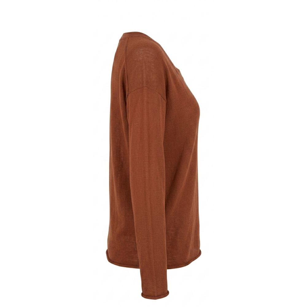 Malo Brown Cotton Women's Sweater