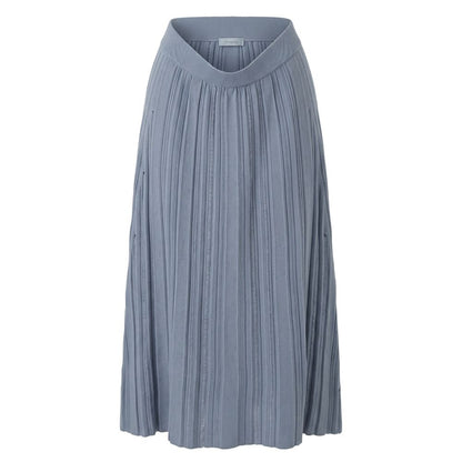 Malo Grey Cotton Women Skirt