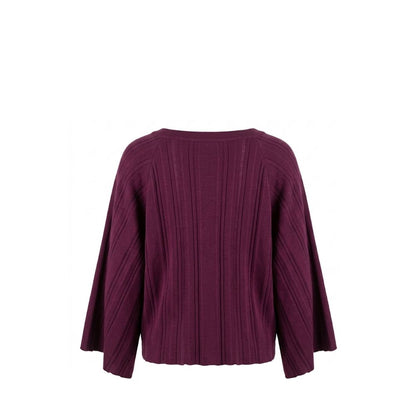 Malo Purple Cotton Women Sweater