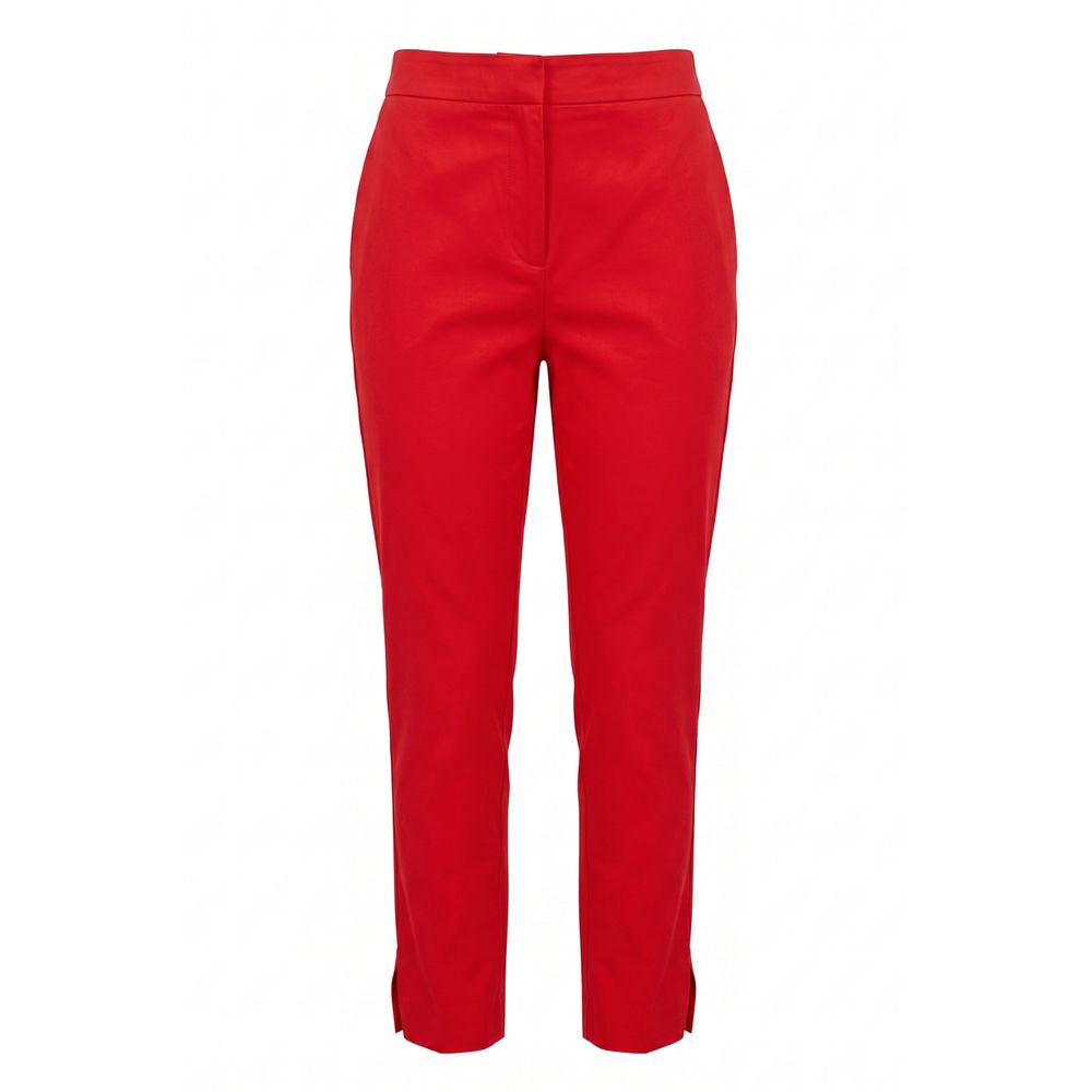 Malo Red Cotton Women Pants