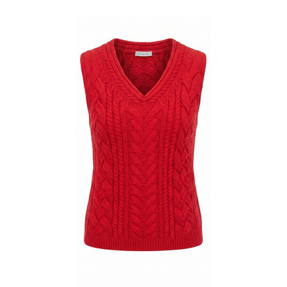 Malo Red Cotton Women Sweater