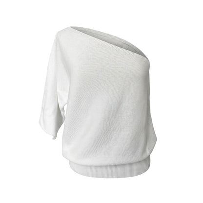 Malo White Cotton Women Sweater