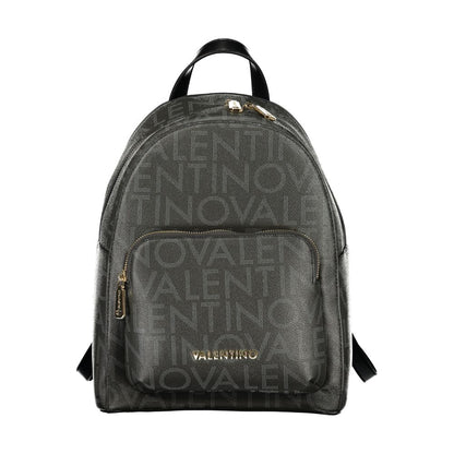 Mario Valentino Black Polyurethane Womens Backpack