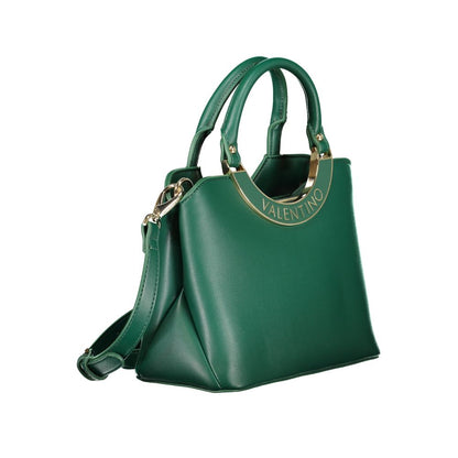 Mario Valentino Verde Polyurethane Women's Bag with Adjustable Shoulder Strap