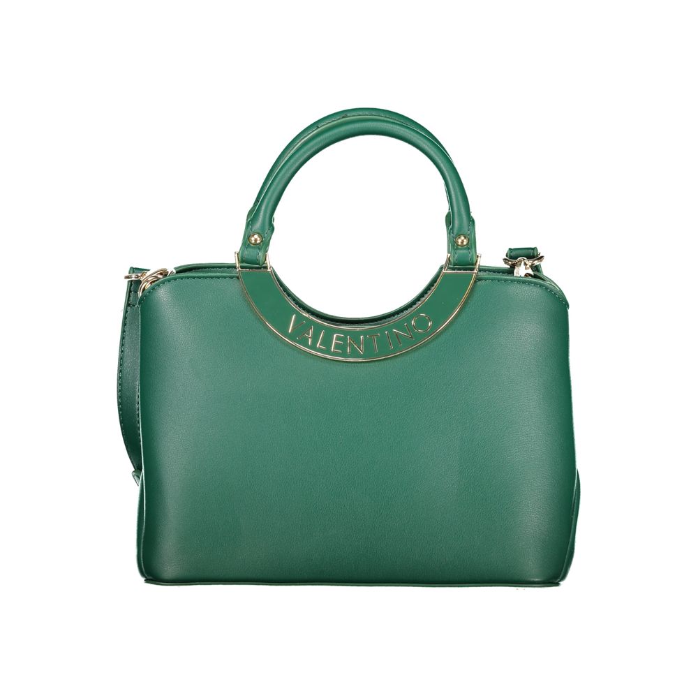Mario Valentino Verde Polyurethane Women's Bag with Adjustable Shoulder Strap