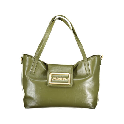 Mario Valentino Verde Polyurethane Women's Bag with Adjustable Strap