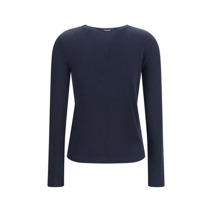 Max Mara Blue Lyocell Sweatshirt