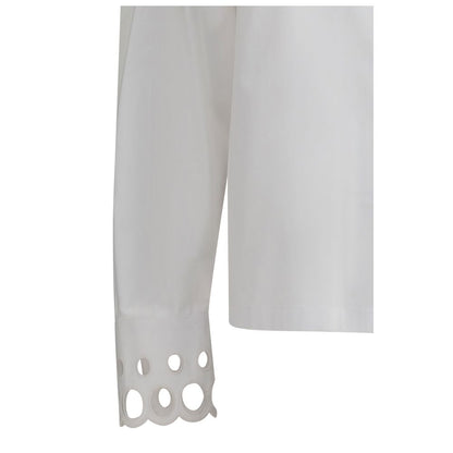 Max Mara White Cotton Dress Shirt