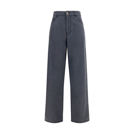 Miu Miu Black Cotton Straight-Leg Jeans