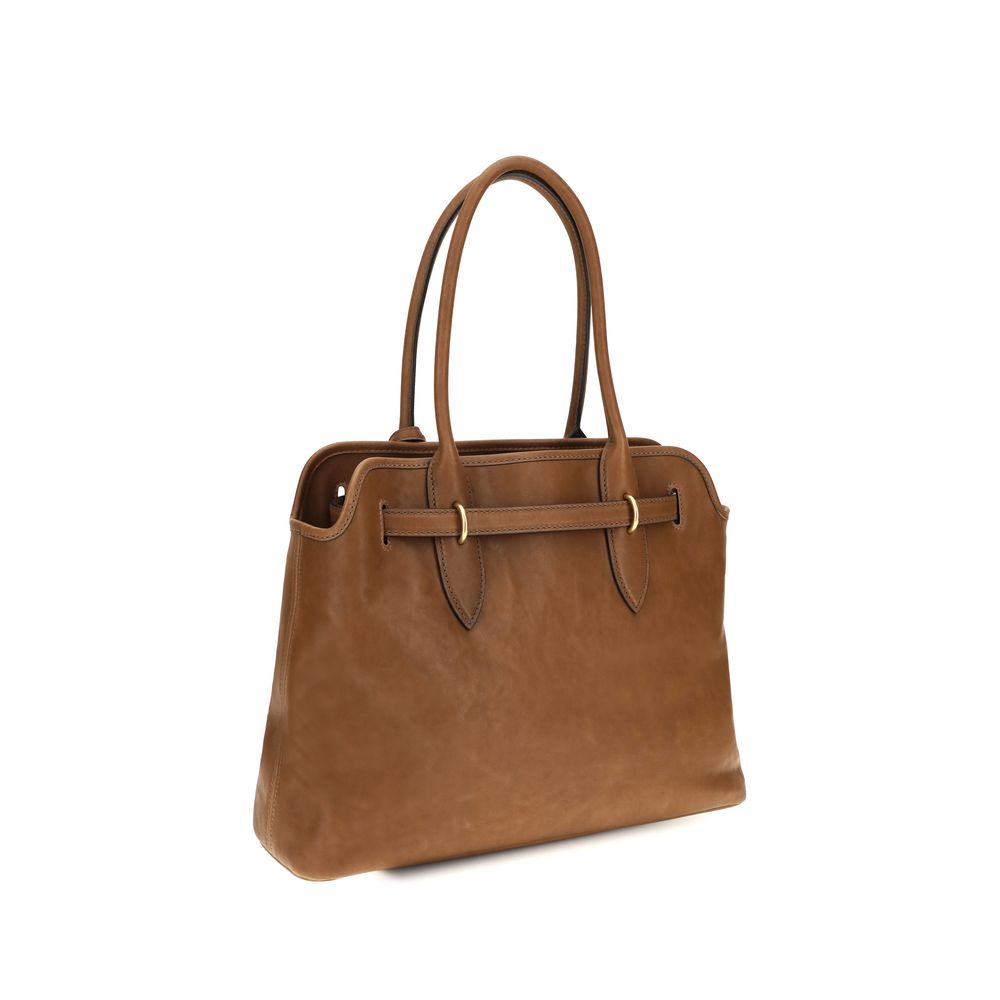 Miu Miu Brown Calf Leather Bos Taurus Shoulder Bag