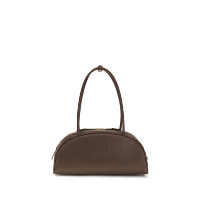 Miu Miu Brown Calf Leather Bos Taurus Shoulder Bag