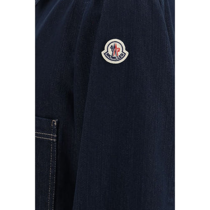 Moncler Blue Cotton Denim Jacket