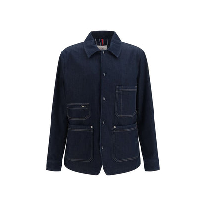 Moncler Blue Cotton Denim Jacket
