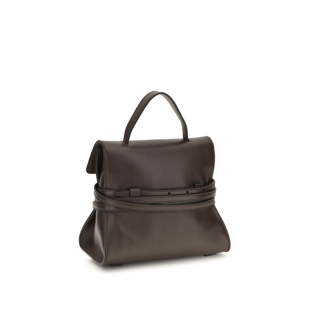 Moschino Brown Goatskin Shoulder Bag
