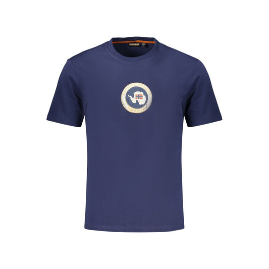 Napapijri Blue Cotton Men's T-Shirt