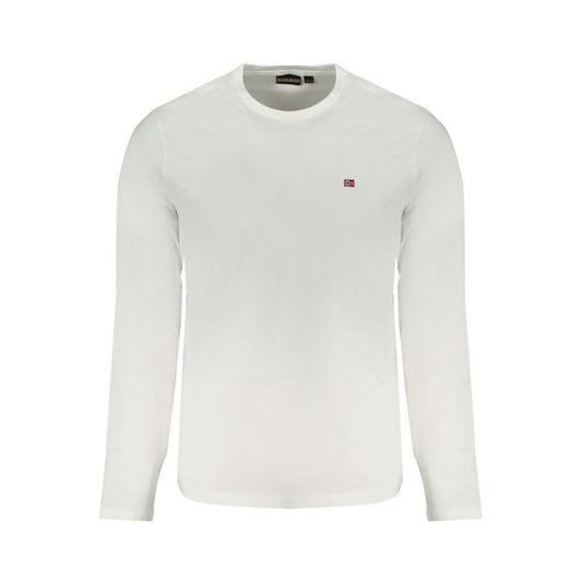 Napapijri White Cotton Men T-Shirt