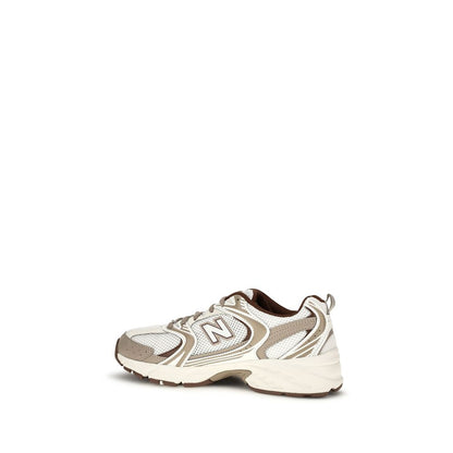New Balance Silver Fabric Athletic Sneakers