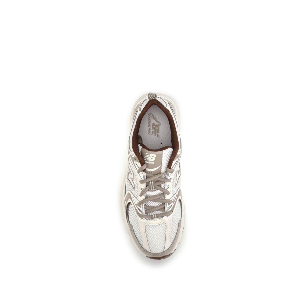 New Balance Silver Fabric Athletic Sneakers