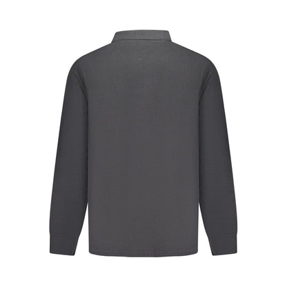 North Sails Black Cotton Men Polo Shirt