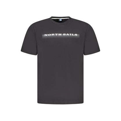 North Sails Black Cotton Men's T-Shirt
