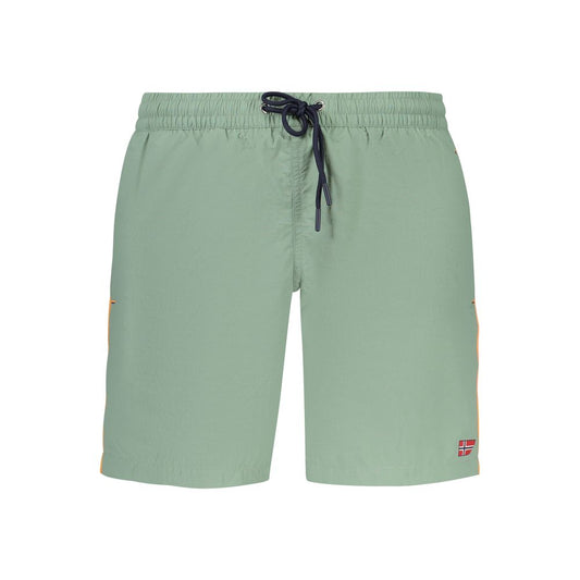 Norway 1963 Verde Poliammide Men's Swim Boxer