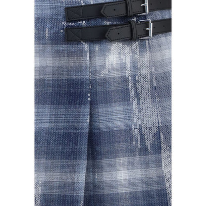PINKO Blue Polyester Mini Skirt