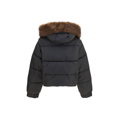 PINKO Brown Goose Down Full-Length Jacket