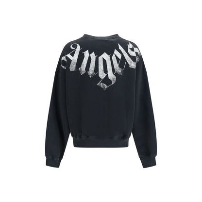 Palm Angels Black Cotton Sweatshirt