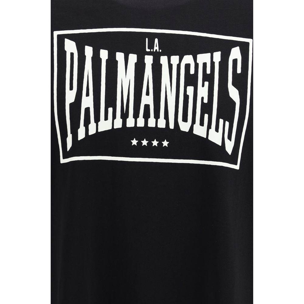 Palm Angels Black Cotton T-Shirt