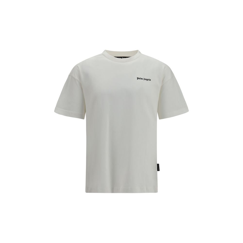 Palm Angels White Cotton T-Shirt