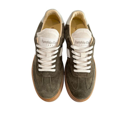 Pantofola D'Oro Green Suede Men Sneaker