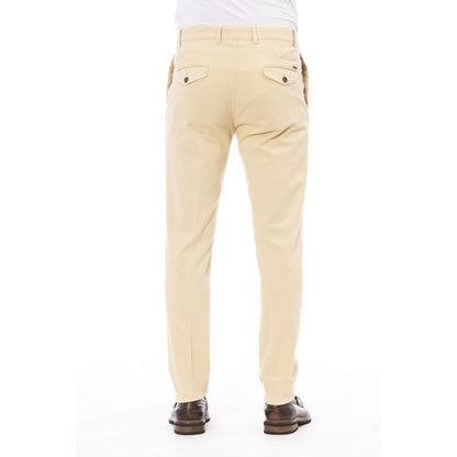 Peserico Beige Cotton Men Pants