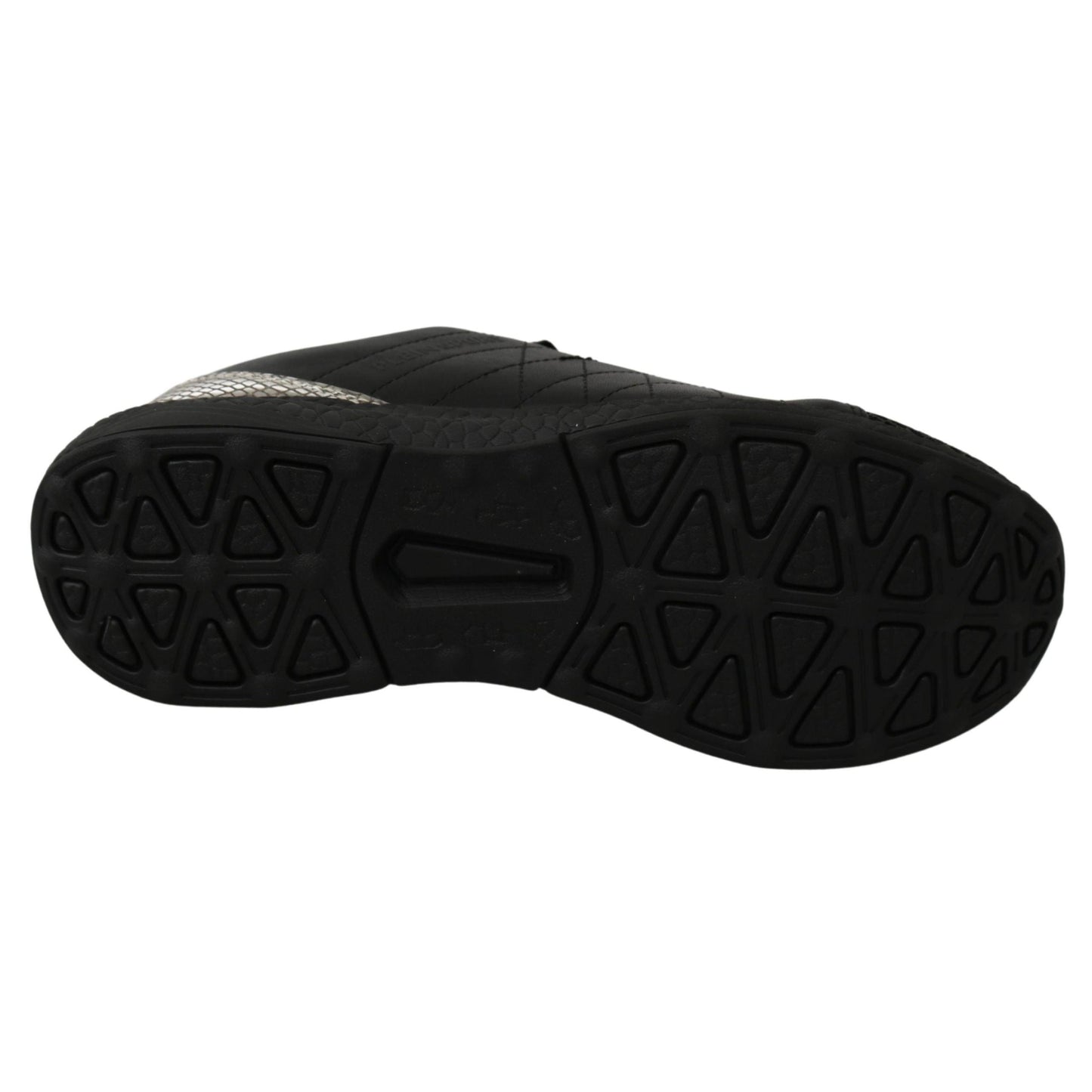 Philipp Plein Black Casual Running Sneakers Shoes