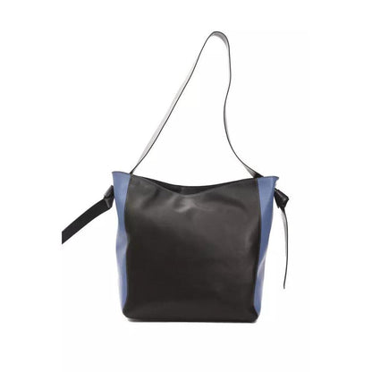 Pompei Donatella Black Leather Women Shoulder Bag