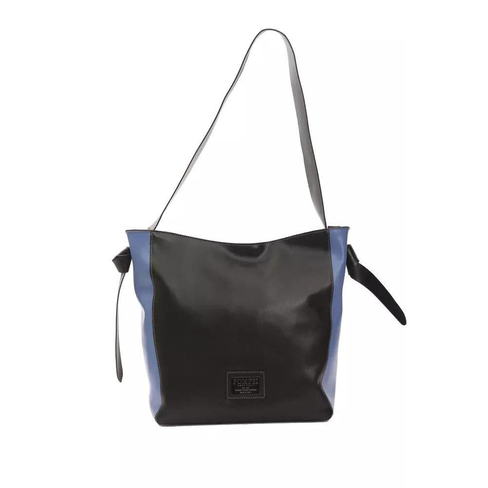 Pompei Donatella Black Leather Women Shoulder Bag