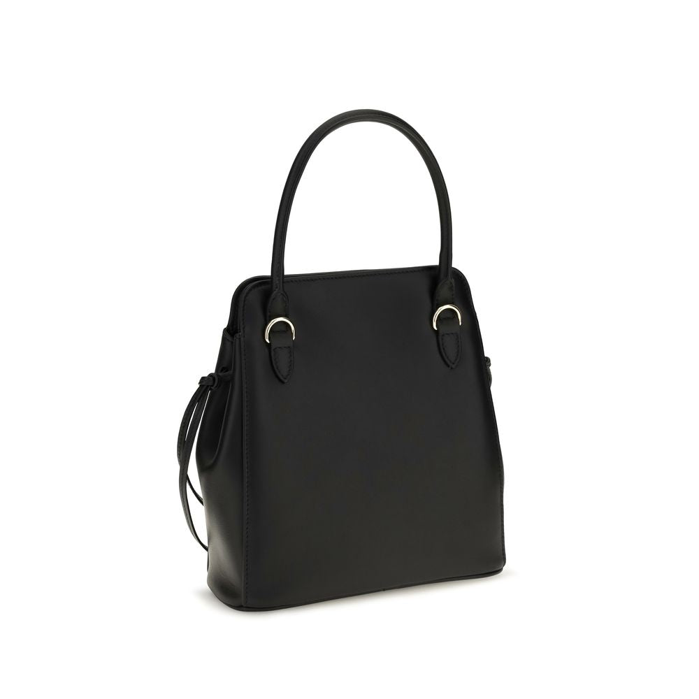 Prada Black Calf Leather Bos Taurus Shoulder Bag