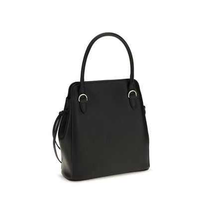 Prada Black Calf Leather Bos Taurus Shoulder Bag
