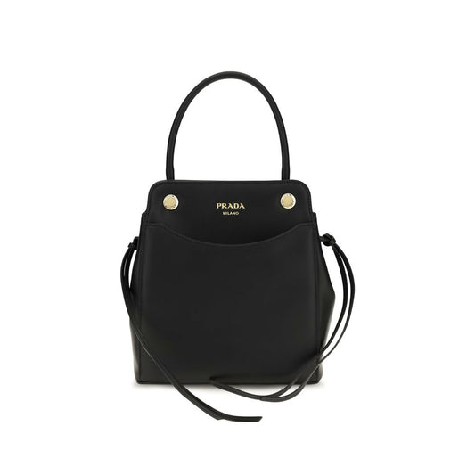 Prada Black Calf Leather Bos Taurus Shoulder Bag