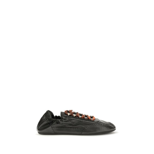 Prada Black Lamb Ovis Aries Aries Athletic Sneakers