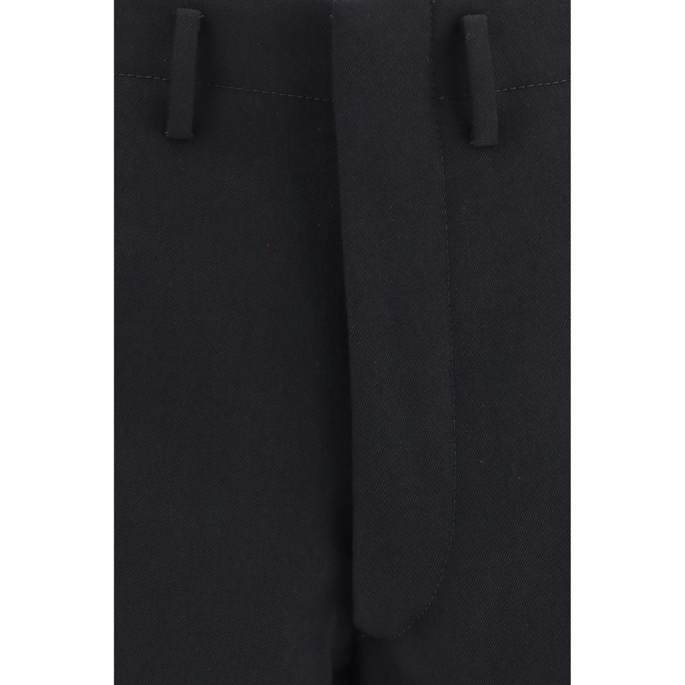 Prada Black Wool Oves Aries Dress Pants