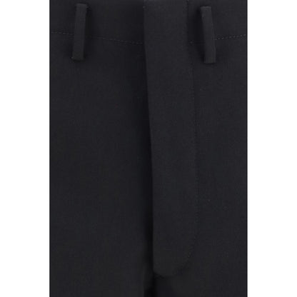 Prada Black Wool Oves Aries Dress Pants