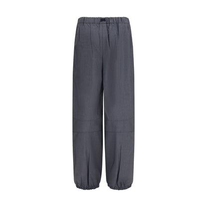 Prada Gray Wool Oves Aries Casual Pants