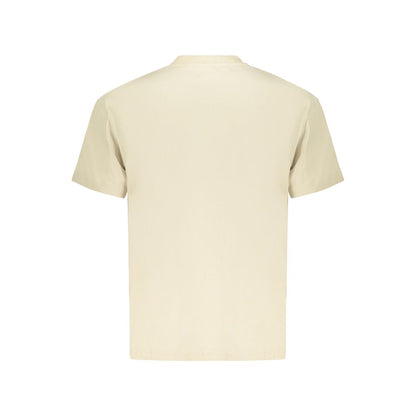 Refrigiwear Beige Cotton Mens T-Shirt