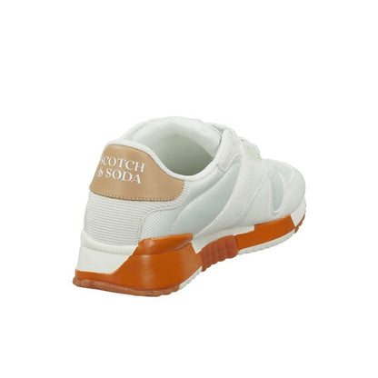 Scotch & Soda White Leather Athletic Sneakers