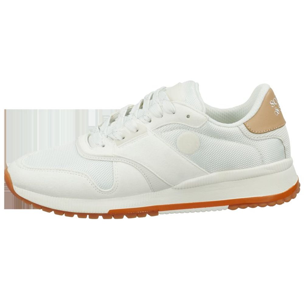 Scotch & Soda White Leather Athletic Sneakers