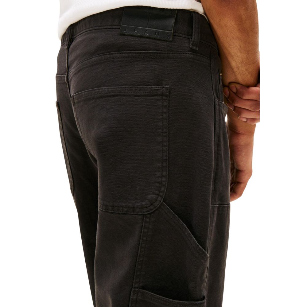Tommy Hilfiger Jeans Black Organic Cotton Casual Pants